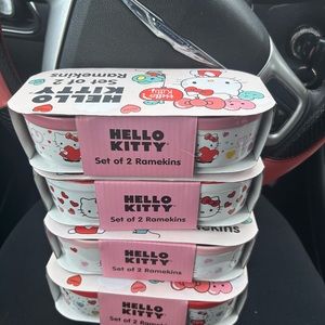 Hello Kitty round ramekins all 4 sets